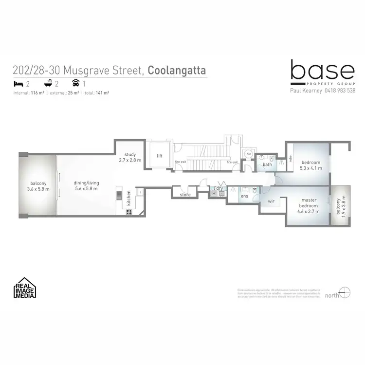 Floorplan of Homely apartment listing, 202/28-30 Musgrave Street, Kirra QLD 4225
