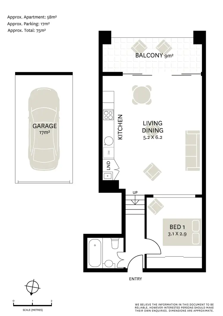 Floorplan of Homely apartment listing, 17/37 Bay Street, Glebe NSW 2037