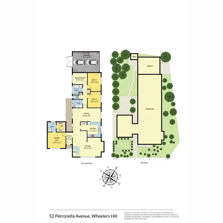 Floorplan of Homely house listing, 52 Petronella Avenue, Wheelers Hill VIC 3150