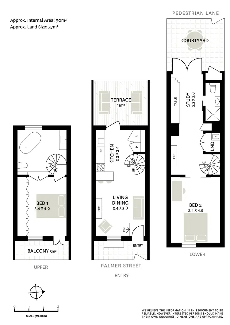 Floorplan of Homely terrace listing, 201 Palmer Street, Darlinghurst NSW 2010