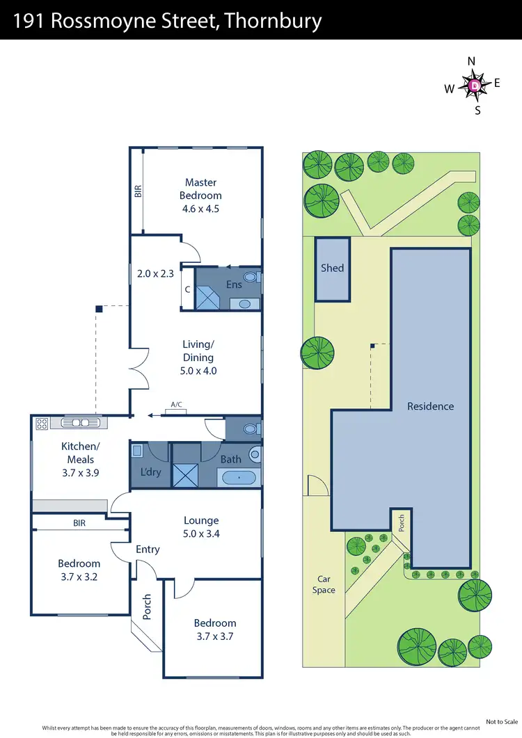 Floorplan of Homely house listing, 191 Rossmoyne Street, Thornbury VIC 3071