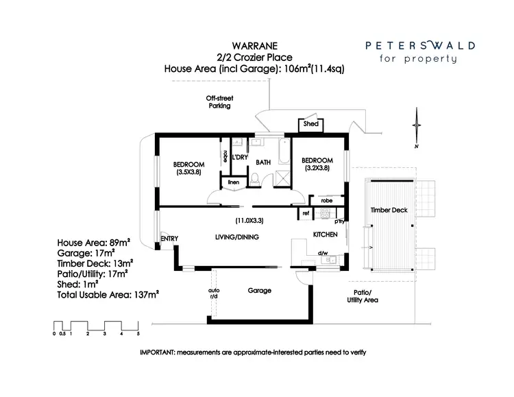 Floorplan of Homely villa listing, 2/2 Crozier Place, Warrane TAS 7018