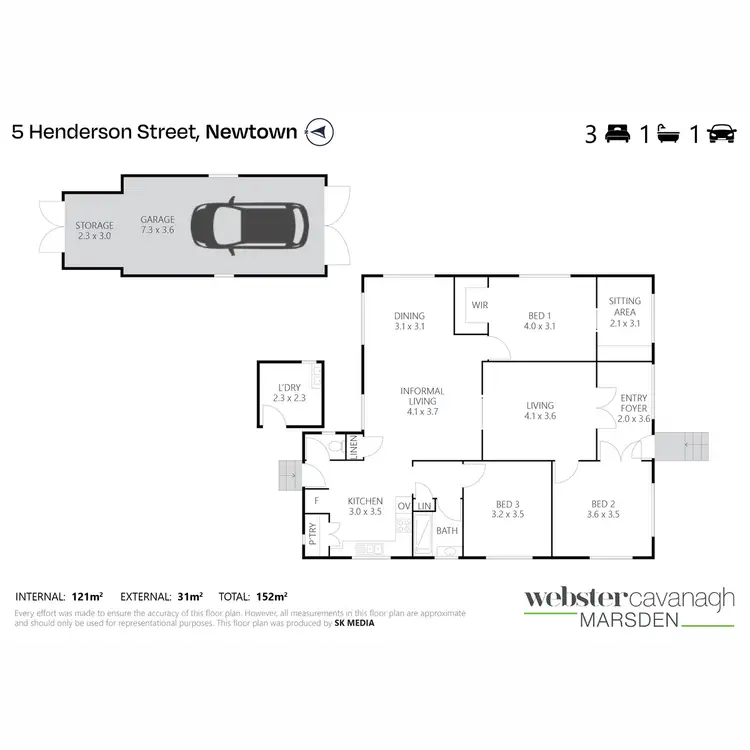 Floorplan of Homely house listing, 5 Henderson Street, Newtown QLD 4350