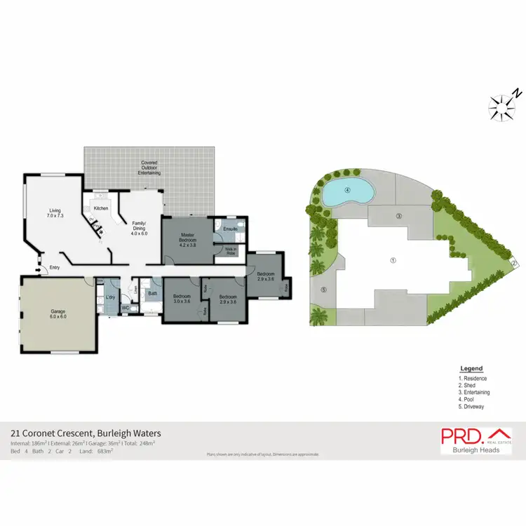 Floorplan of Homely house listing, 21 Coronet Crescent, Burleigh Waters QLD 4220