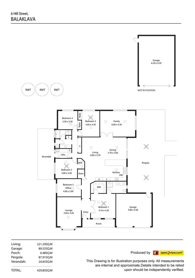 Floorplan of Homely house listing, 6 Hill Street, Balaklava SA 5461