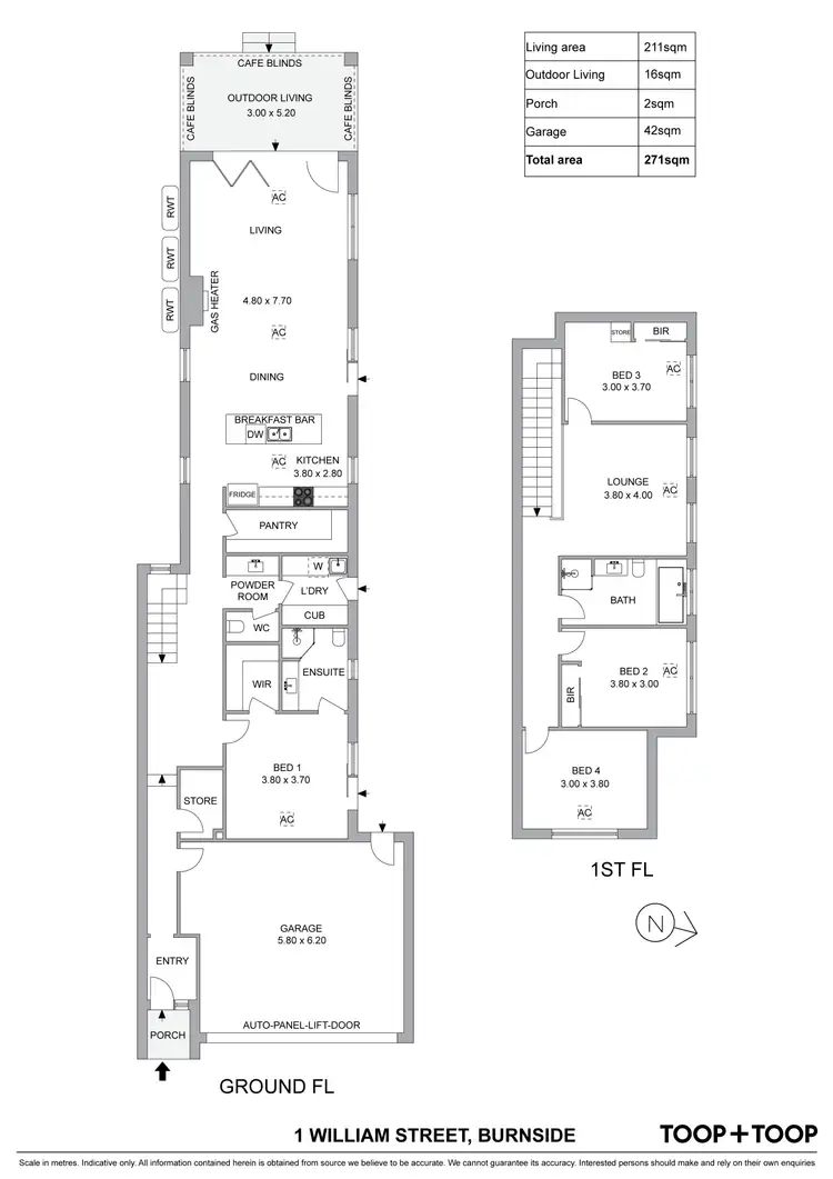 Floorplan of Homely house listing, 1 William Street, Burnside SA 5066