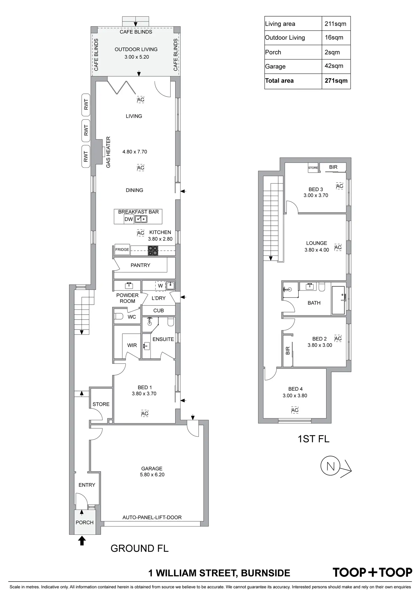 Floorplan of Homely house listing, 1 William Street, Burnside SA 5066