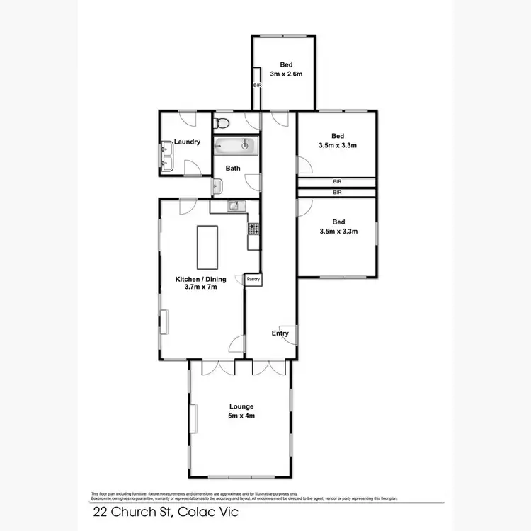 Floorplan of Homely house listing, 22 Church Street, Colac VIC 3250