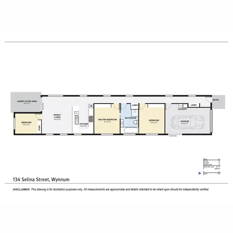 Floorplan of Homely house listing, 134 Selina Street, Wynnum QLD 4178