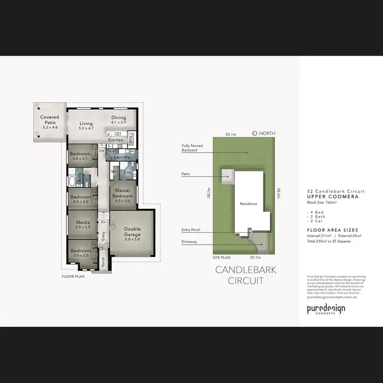 Floorplan of Homely house listing, 32 Candlebark Circuit, Upper Coomera QLD 4209