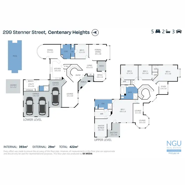 Floorplan of Homely house listing, 299 Stenner Street, Centenary Heights QLD 4350