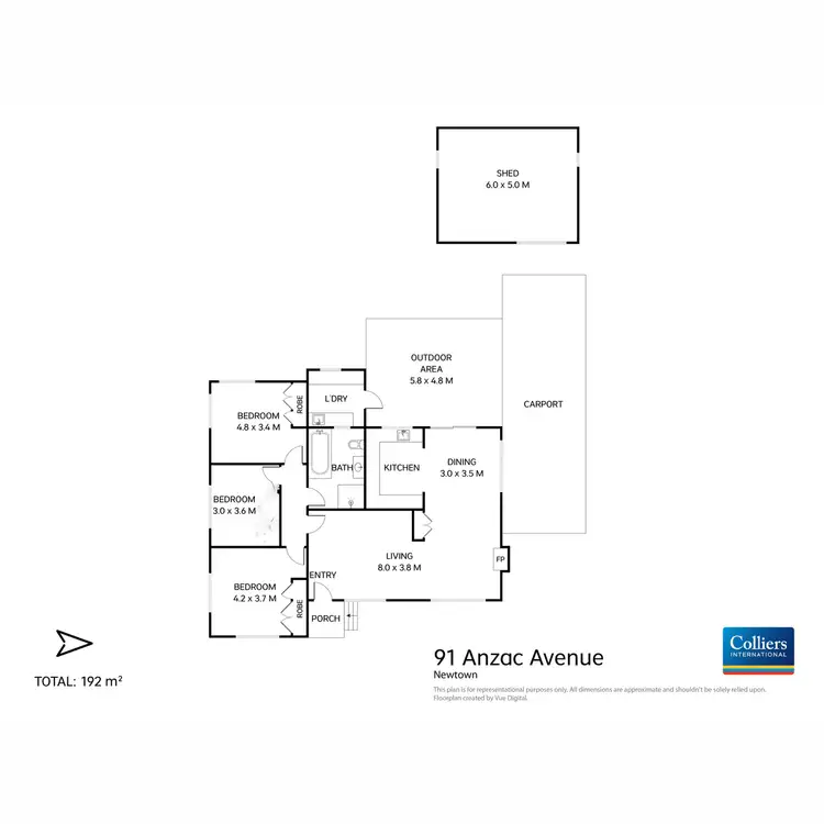 Floorplan of Homely house listing, 91 Anzac Avenue, Newtown QLD 4350