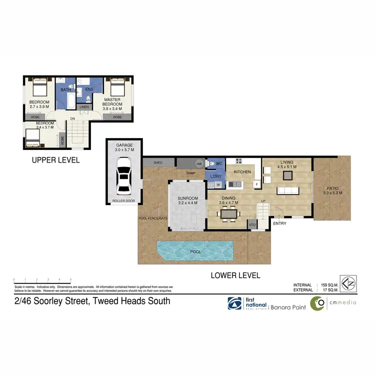 Floorplan of Homely semi-detached listing, 2/46 Soorley Street, Tweed Heads South NSW 2486