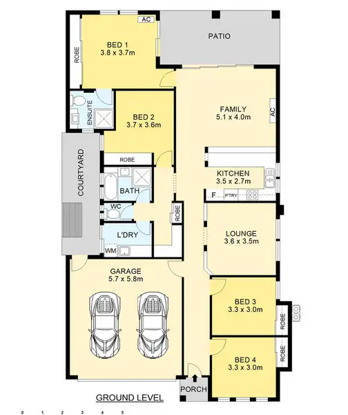 Floorplan of Homely house listing, 7 Frangipani Place, Mountain Creek QLD 4557