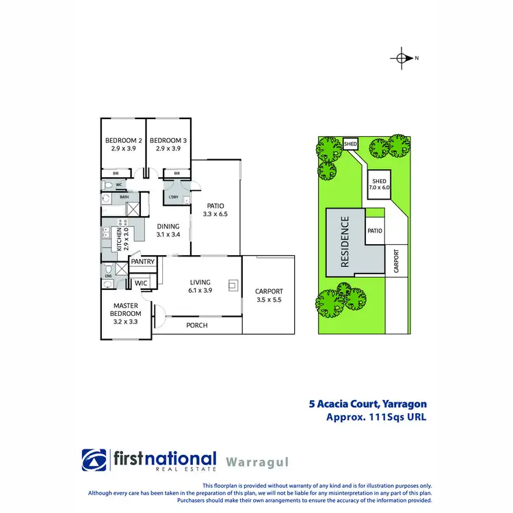 Floorplan of Homely house listing, 5 Acacia Court, Yarragon VIC 3823