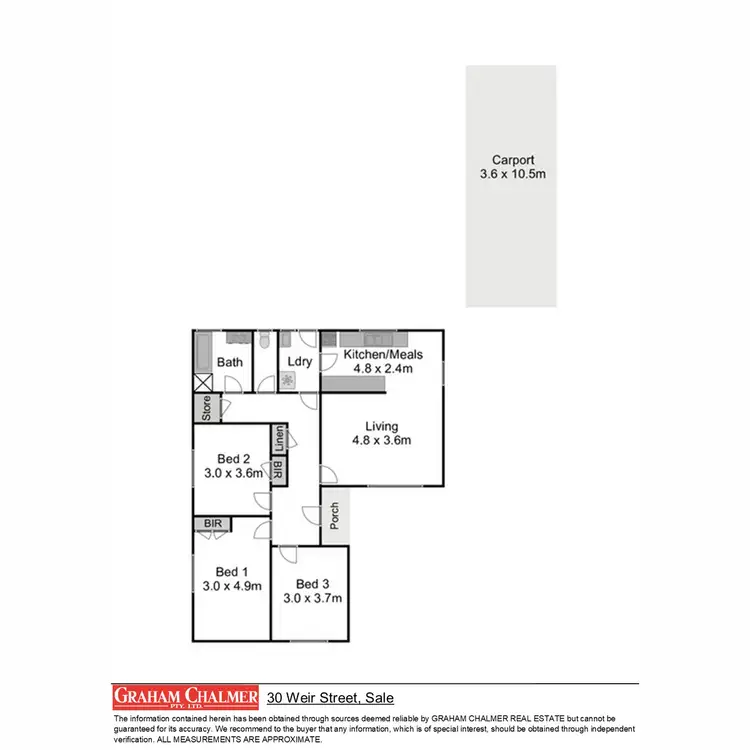 Floorplan of Homely house listing, 30 Weir Street, Sale VIC 3850