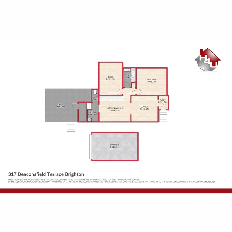 Floorplan of Homely house listing, 317 Beaconsfield Terrace, Brighton QLD 4017