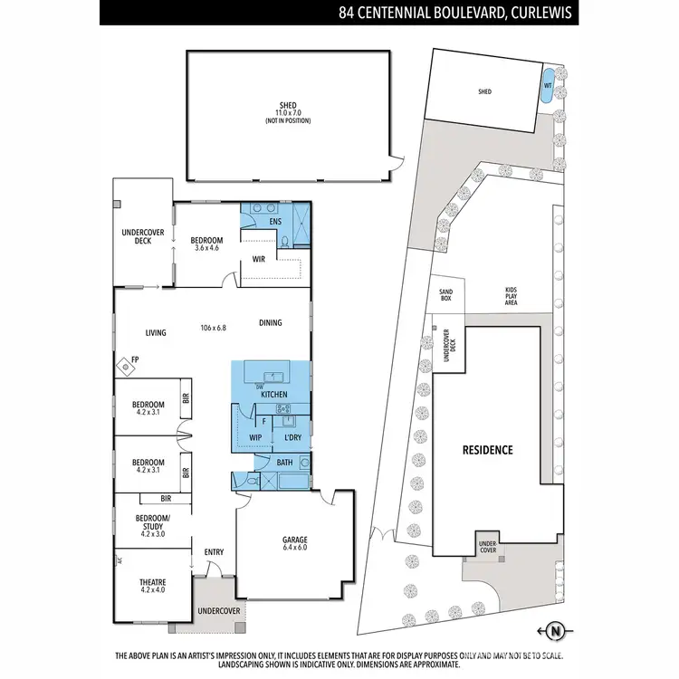 Floorplan of Homely house listing, 84 Centennial Boulevard, Curlewis VIC 3222