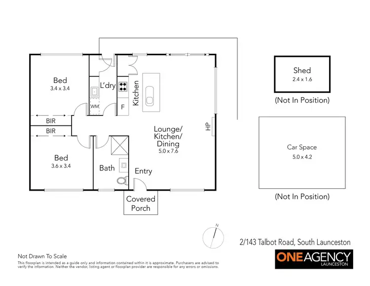 Floorplan of Homely unit listing, 2/143 Talbot Road, South Launceston TAS 7249