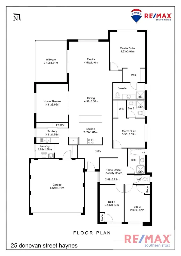 Floorplan of Homely house listing, 25 Donovan Street, Haynes WA 6112