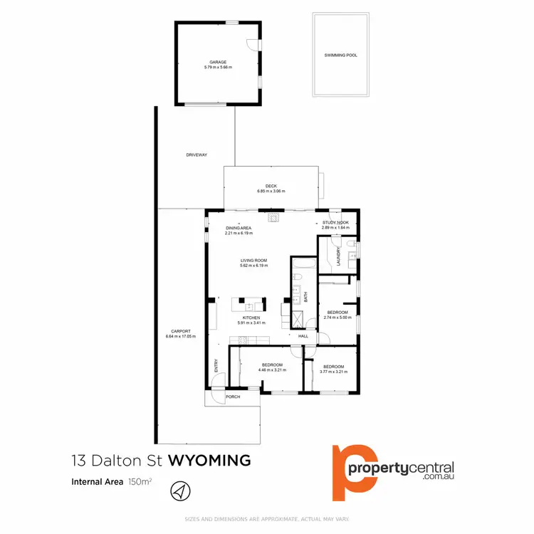 Floorplan of Homely house listing, 13 Dalton Street, Wyoming NSW 2250