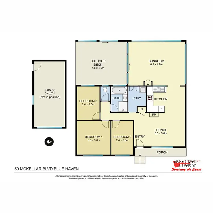 Floorplan of Homely house listing, 59 Mckellar Boulevard, Blue Haven NSW 2262