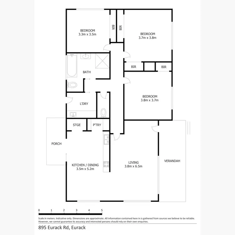 Floorplan of Homely rural property listing, 895 Eurack Road, Eurack VIC 3251