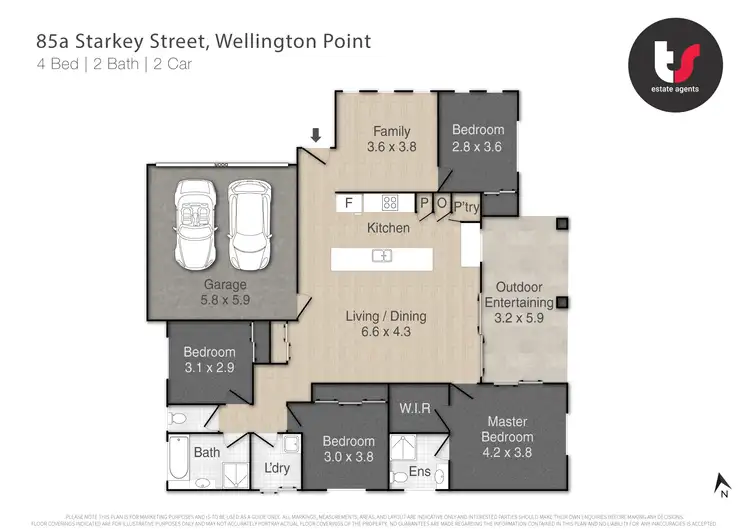 Floorplan of Homely house listing, 85a Starkey Street, Wellington Point QLD 4160
