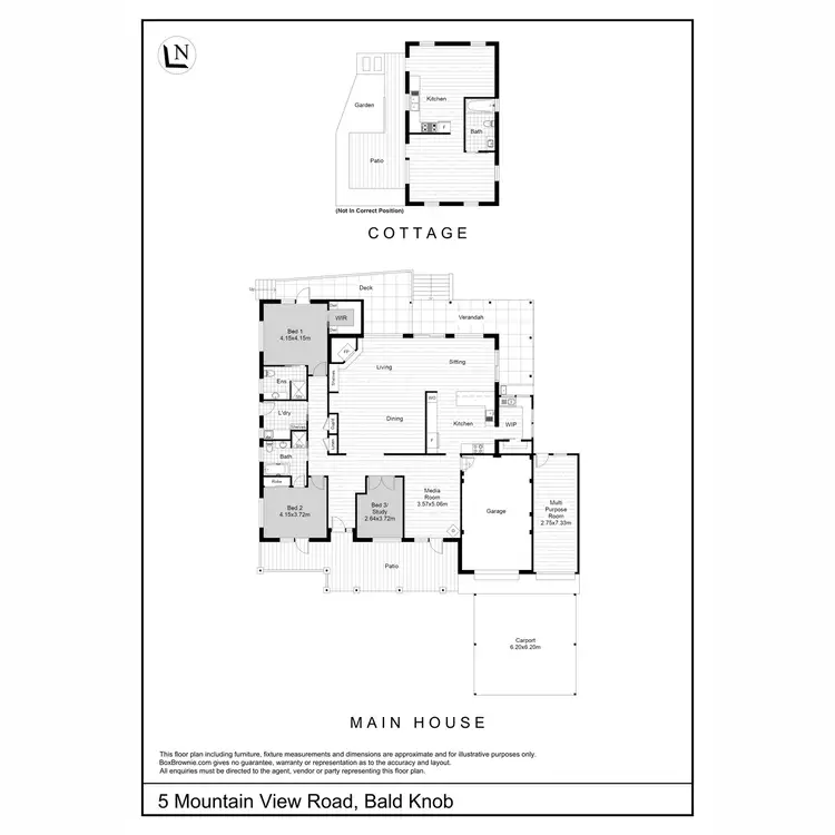 Floorplan of Homely house listing, 5 Mountain View Road, Bald Knob QLD 4552