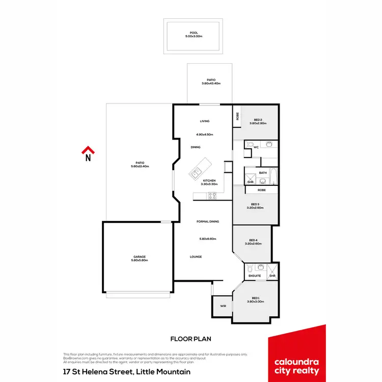 Floorplan of Homely house listing, 17 St Helena Street, Little Mountain QLD 4551