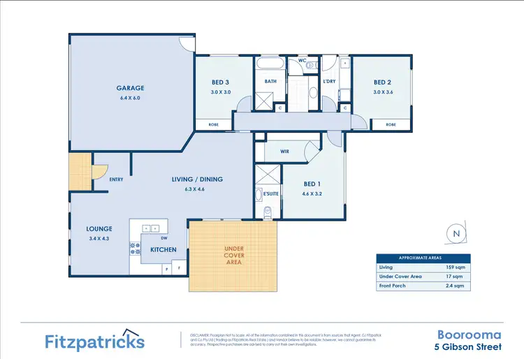 Floorplan of Homely house listing, 5 Gibson Street, Boorooma NSW 2650