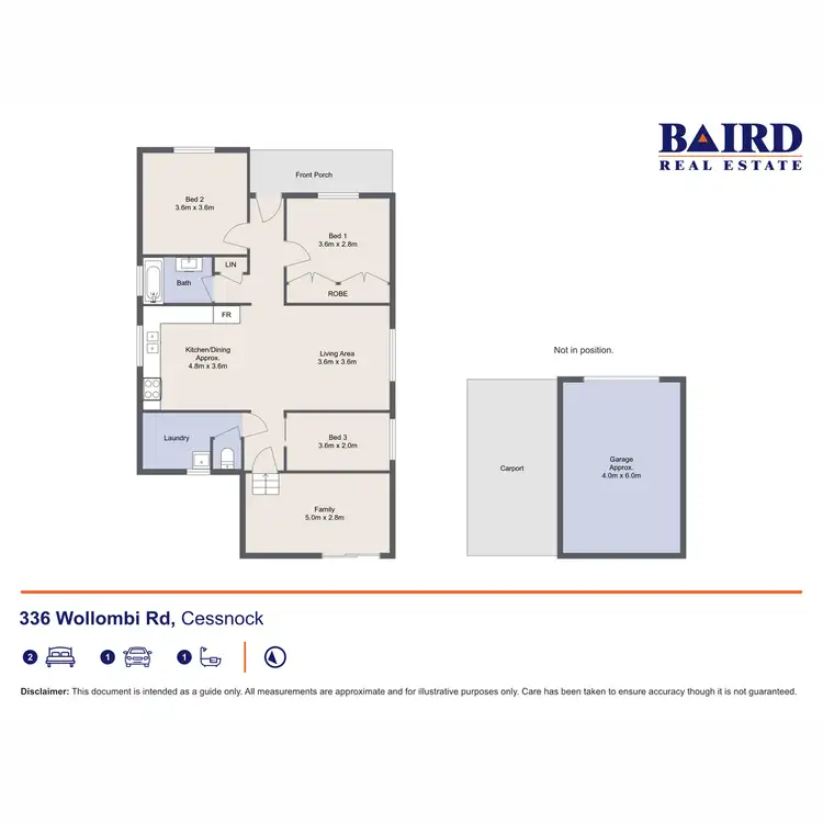 Floorplan of Homely house listing, 336 Wollombi Road, Bellbird NSW 2325