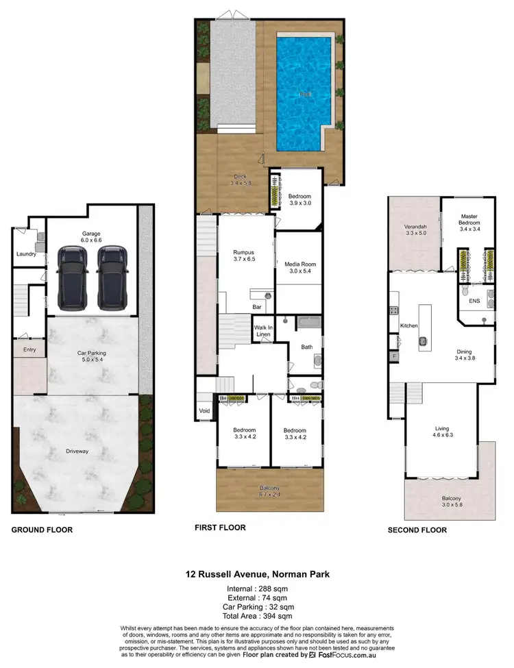 Floorplan of Homely house listing, 12 Russell Avenue, Norman Park QLD 4170