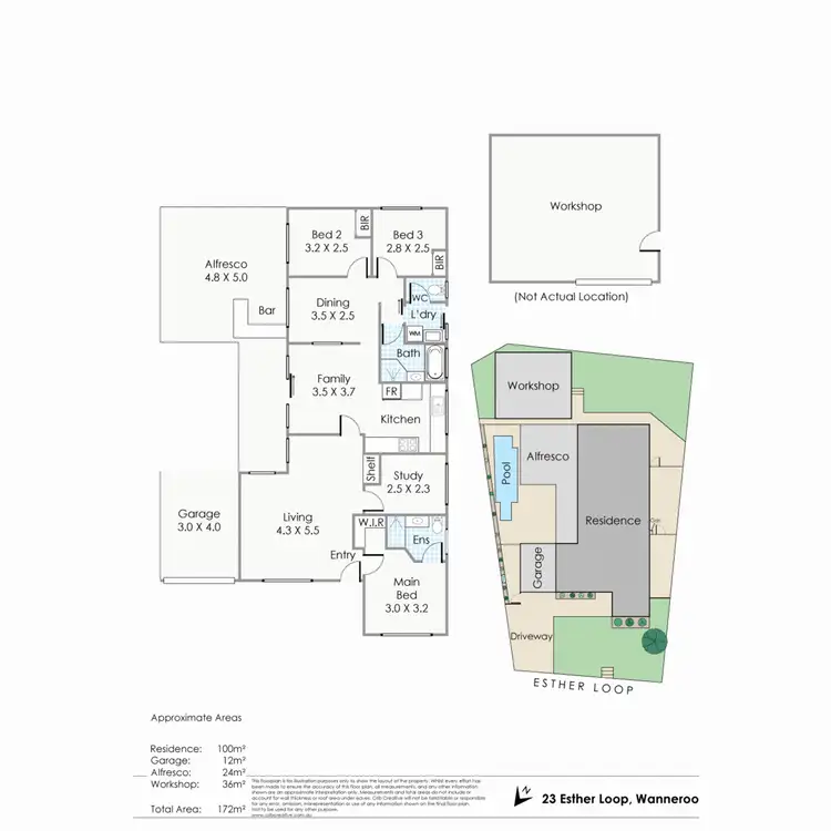 Floorplan of Homely house listing, 23 Esther Loop, Wanneroo WA 6065