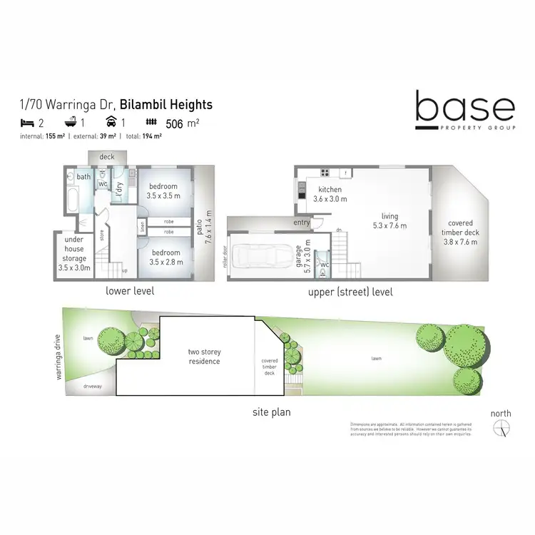Floorplan of Homely semi-detached listing, 1/70 Warringa Drive, Bilambil Heights NSW 2486
