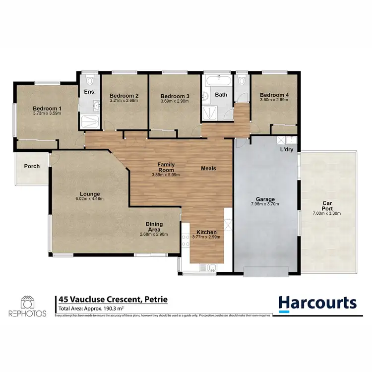 Floorplan of Homely house listing, 45 Vaucluse Crescent, Petrie QLD 4502