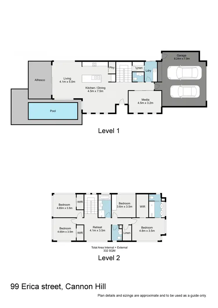 Floorplan of Homely house listing, 99 Erica Street, Cannon Hill QLD 4170
