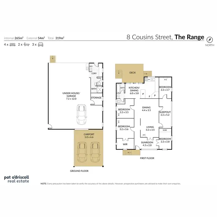 Floorplan of Homely house listing, 8 Cousins Street, The Range QLD 4700