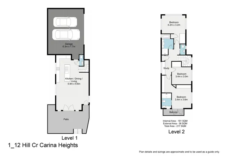 Floorplan of Homely townhouse listing, 12 Hill Crescent, Carina Heights QLD 4152