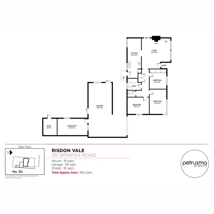 Floorplan of Homely house listing, 30 Spinifex Road, Risdon Vale TAS 7016