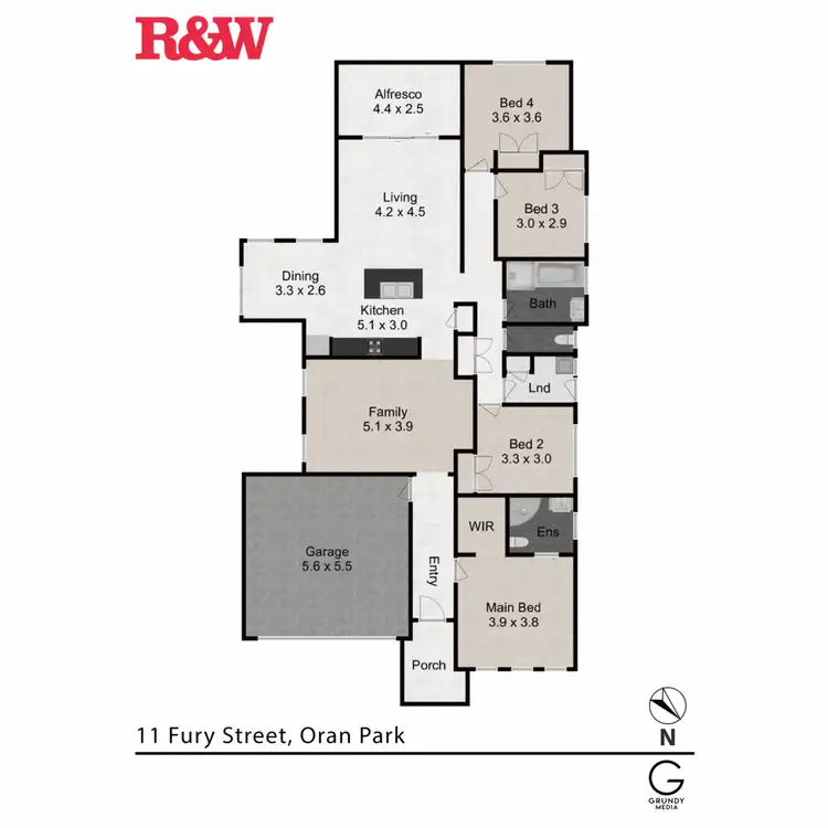 Floorplan of Homely house listing, 11 Fury Street, Oran Park NSW 2570