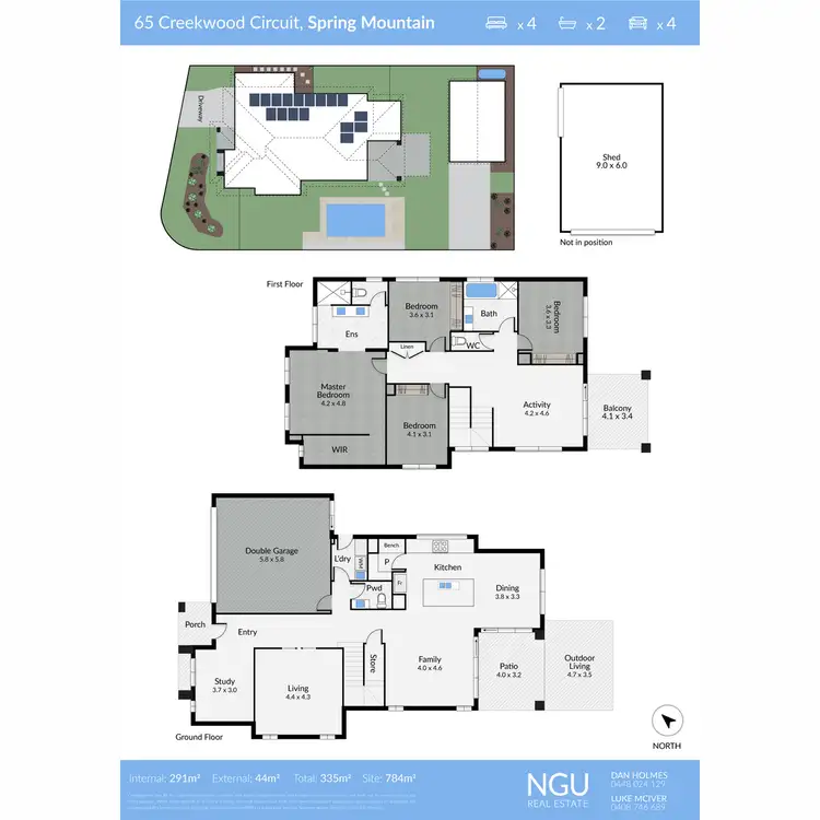 Floorplan of Homely house listing, 65 Creekwood Circuit, Spring Mountain QLD 4300