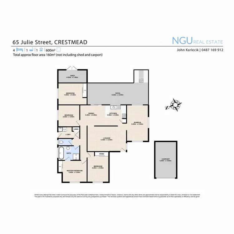 Floorplan of Homely house listing, 65 Julie Street, Crestmead QLD 4132