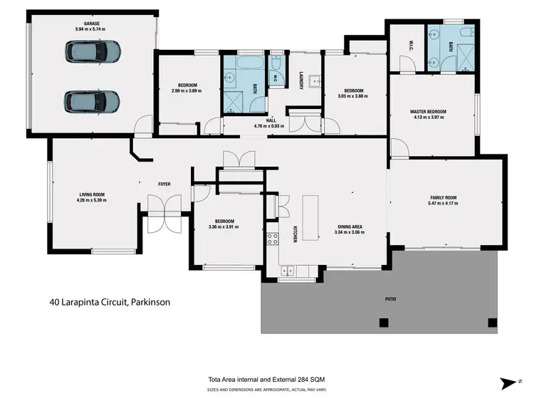Floorplan of Homely house listing, 40 Larapinta Circuit, Parkinson QLD 4115