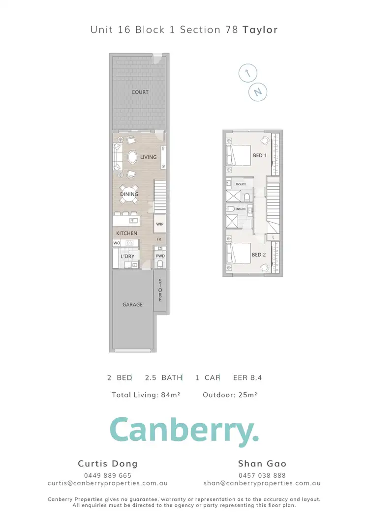 Floorplan of Homely townhouse listing, 16/Block 1 Section 78, Taylor ACT 2913