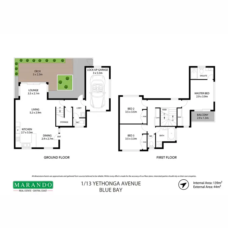Floorplan of Homely townhouse listing, 1/13 Yethonga Avenue, Blue Bay NSW 2261