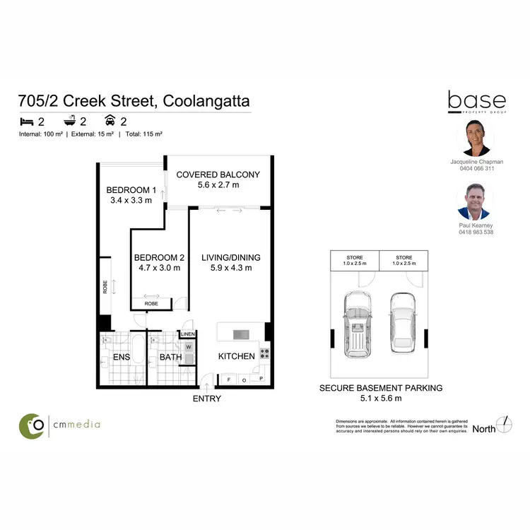 Floorplan of Homely apartment listing, 705/2-6 Creek Street, Coolangatta QLD 4225