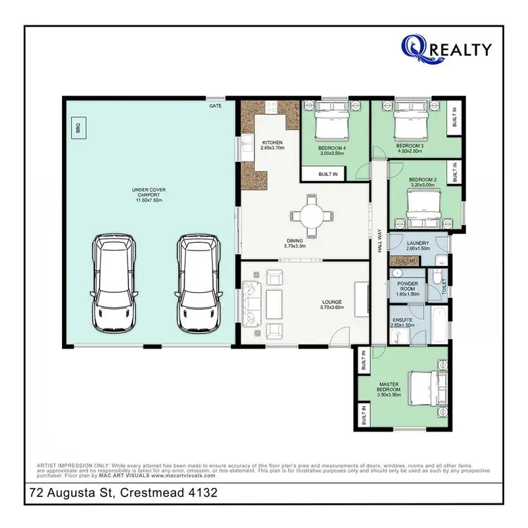 Floorplan of Homely house listing, 72 Augusta Street, Crestmead QLD 4132