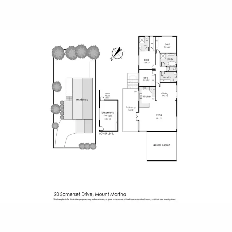Floorplan of Homely house listing, 20 Somerset Drive, Mount Martha VIC 3934