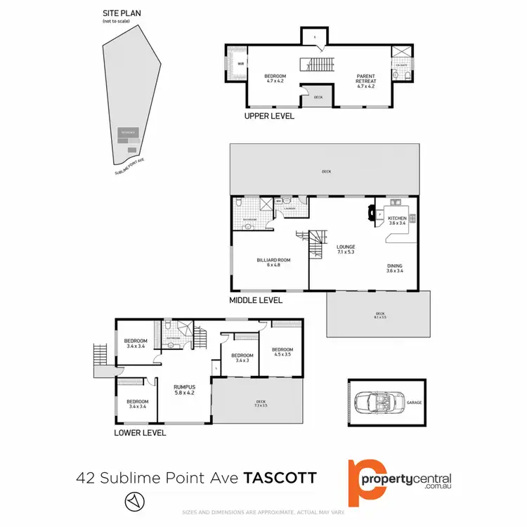 Floorplan of Homely house listing, 42 Sublime Point Avenue, Tascott NSW 2250